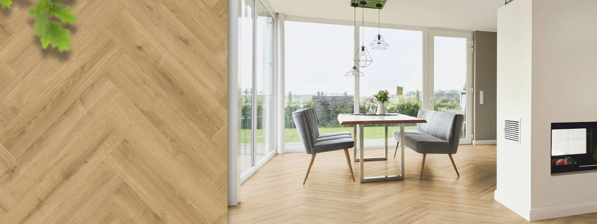 Laminate Herringbone Banner